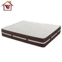 Memory Foam Mattress with White and Brown Design 12 inch